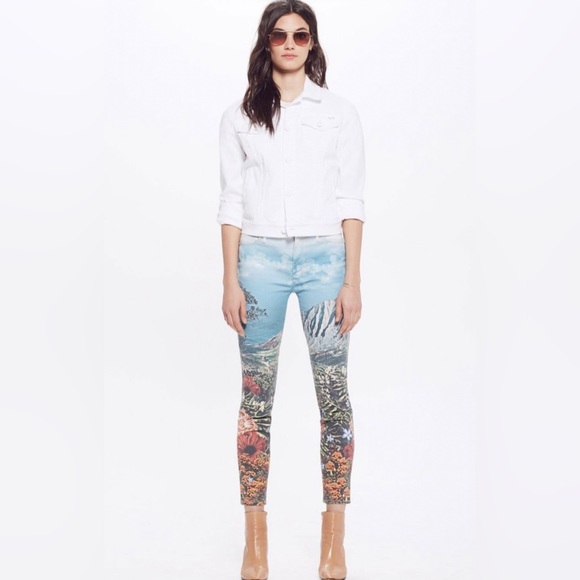 MOTHER High Waisted Looker Ankle Jean A Day In Paradise Like New - Picture 3 of 7